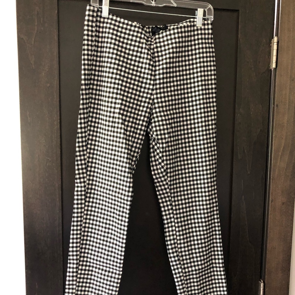 Black and White plaid gingham pants